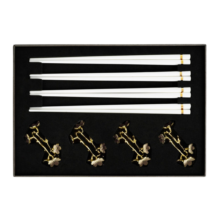 Michael Aram Cherry Blossom Chopstick & Stand Set