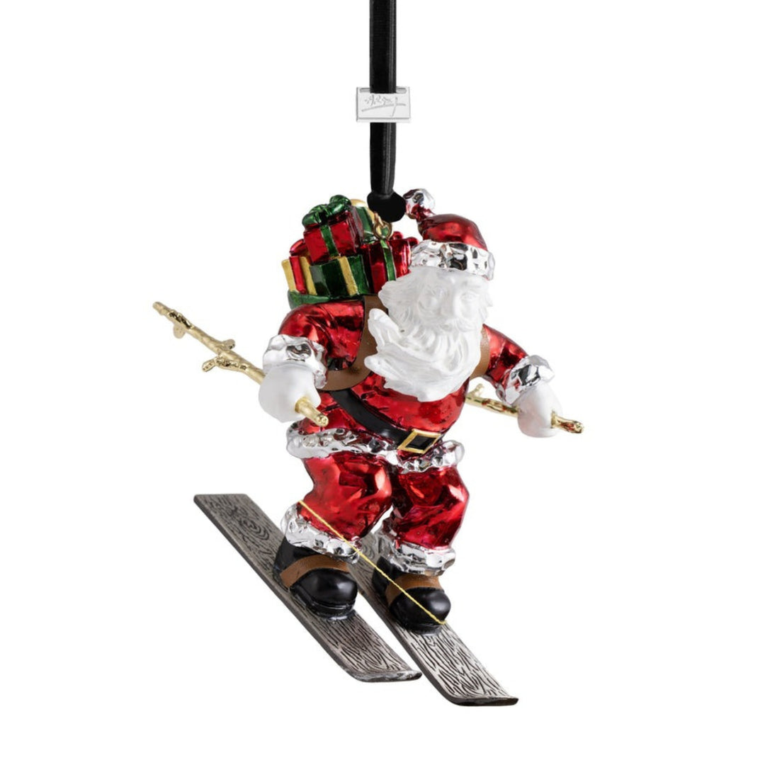 Michael Aram Skiing Santa Ornament 