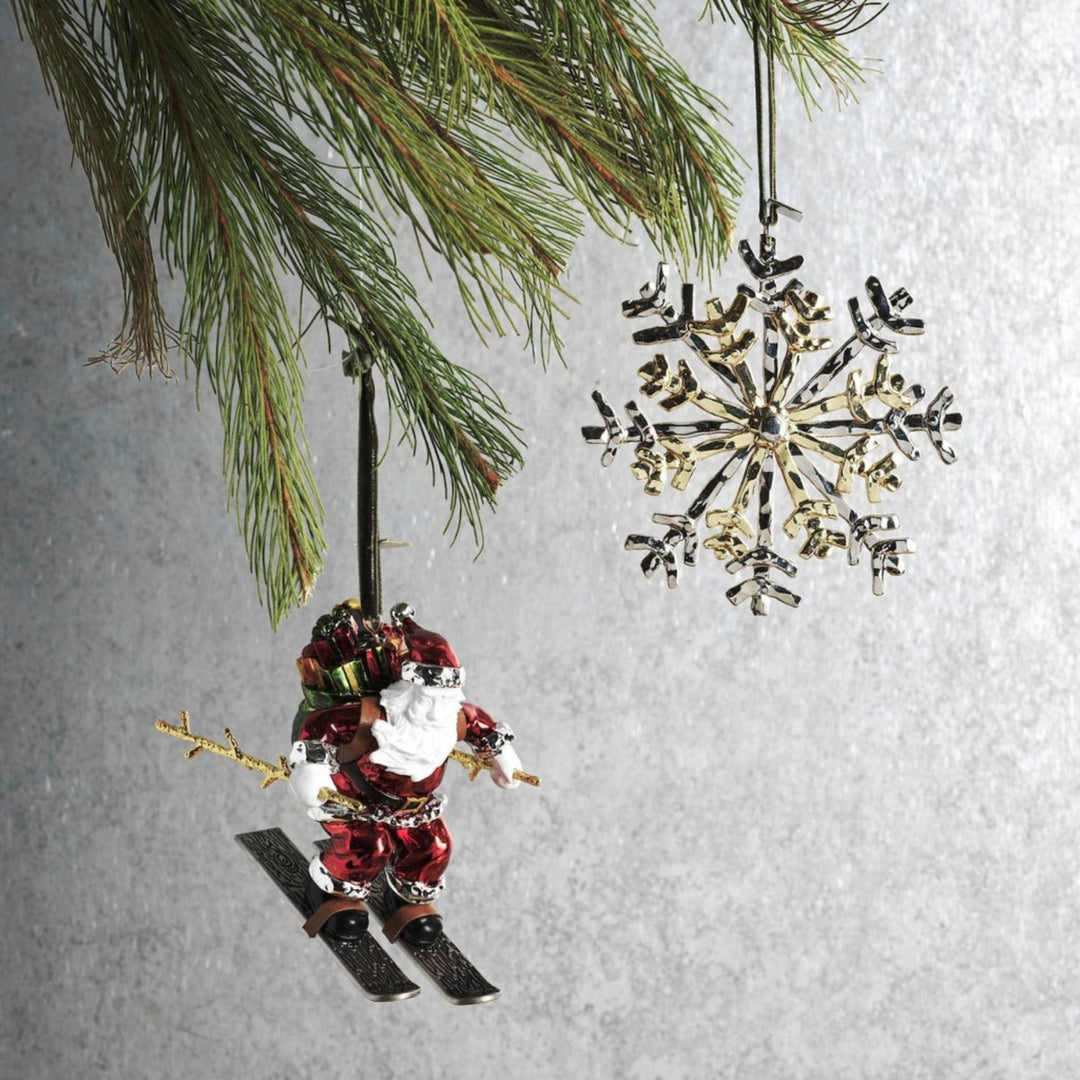 Michael Aram Skiing Santa Ornament 