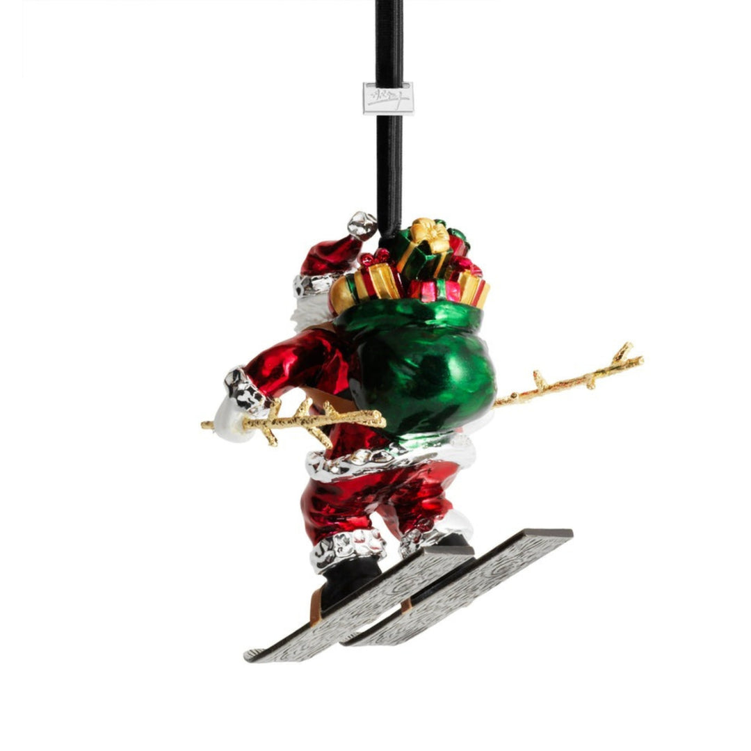 Michael Aram Skiing Santa Ornament 