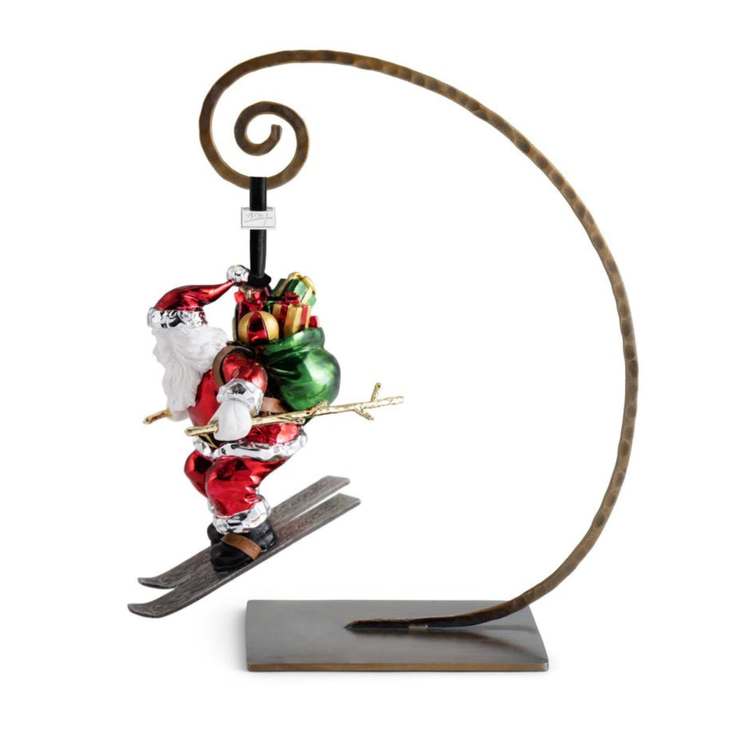 Michael Aram Skiing Santa Ornament 