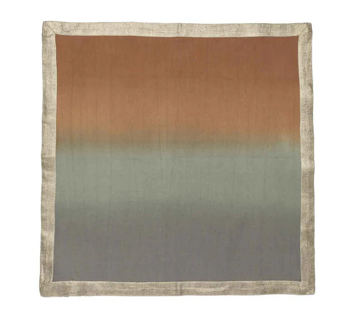 Dip Dye Napkins in Earth Tones - Beige, Taupe & Gray