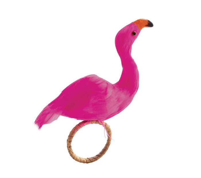 Flamingo Napkin Ring in Pink & Orange