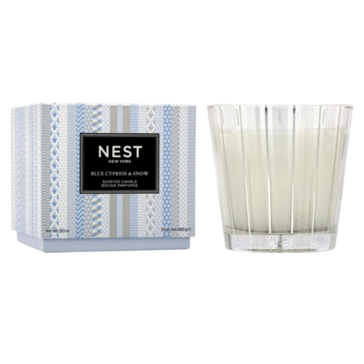 Nest Fragrances Blue Cypress Snow Three Wick Candle 21.1oz