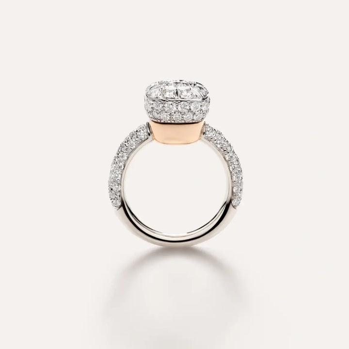 Ring Nudo Classic Solitaire WG/RG Diamonds