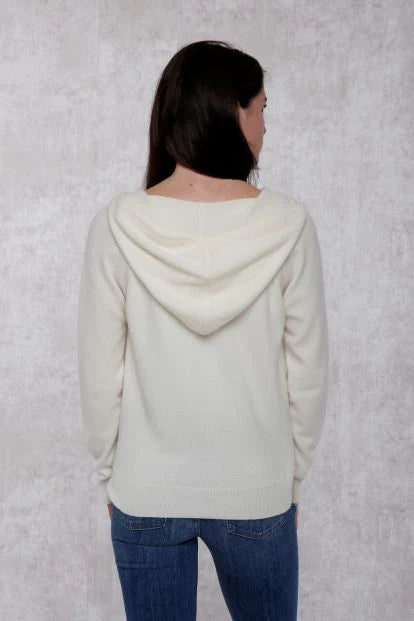 Cashmere Zip Front Cardigan