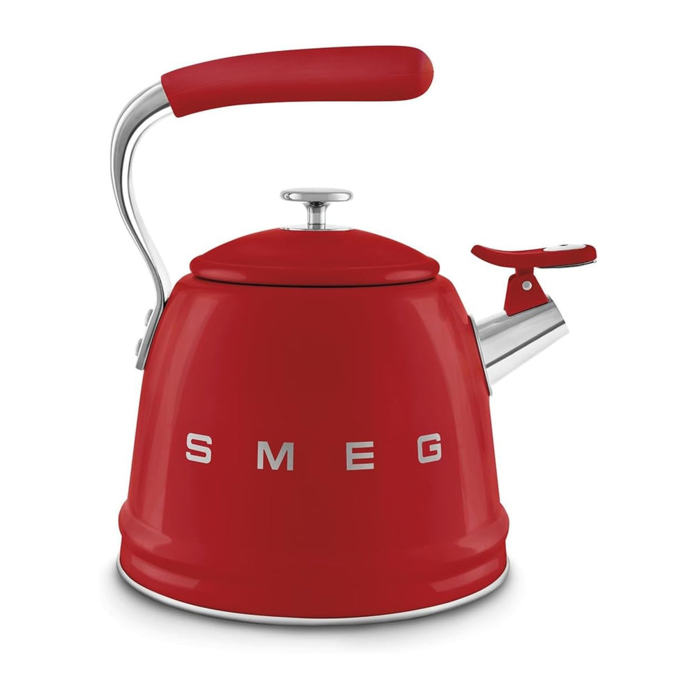 SMEG 50's Whistling Kettle in Red