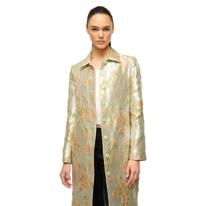 ANTOINETTE COAT in METALLIC BLOOM