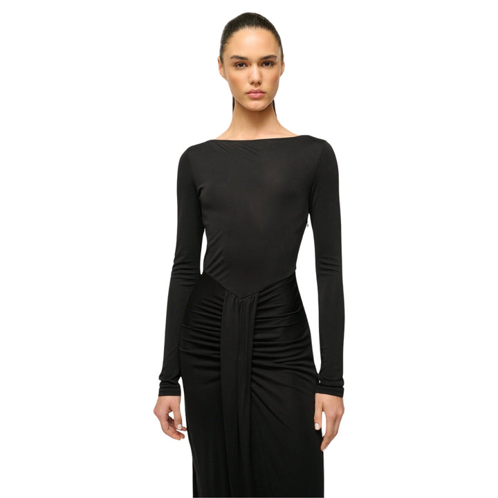 STAUD GRES DRESS Black