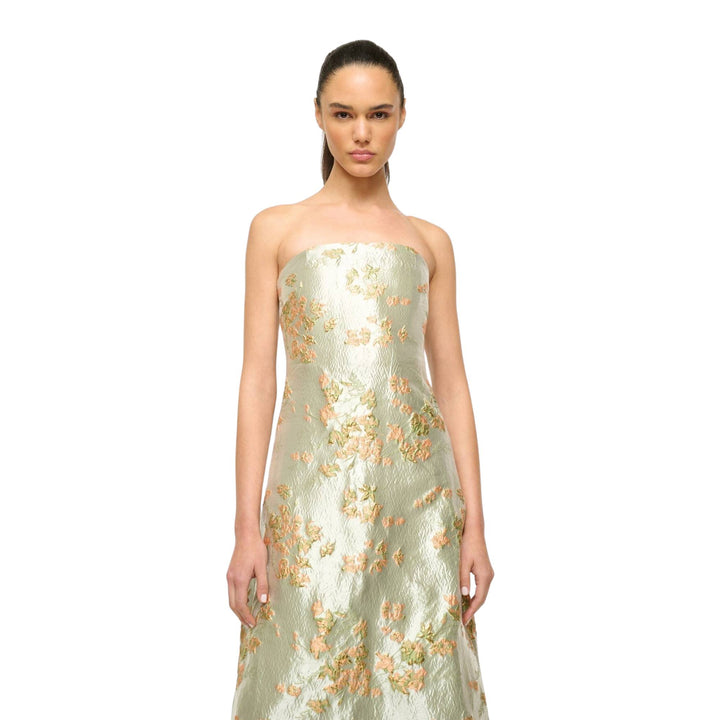 KENNEDY DRESS in METALLIC BLOOM