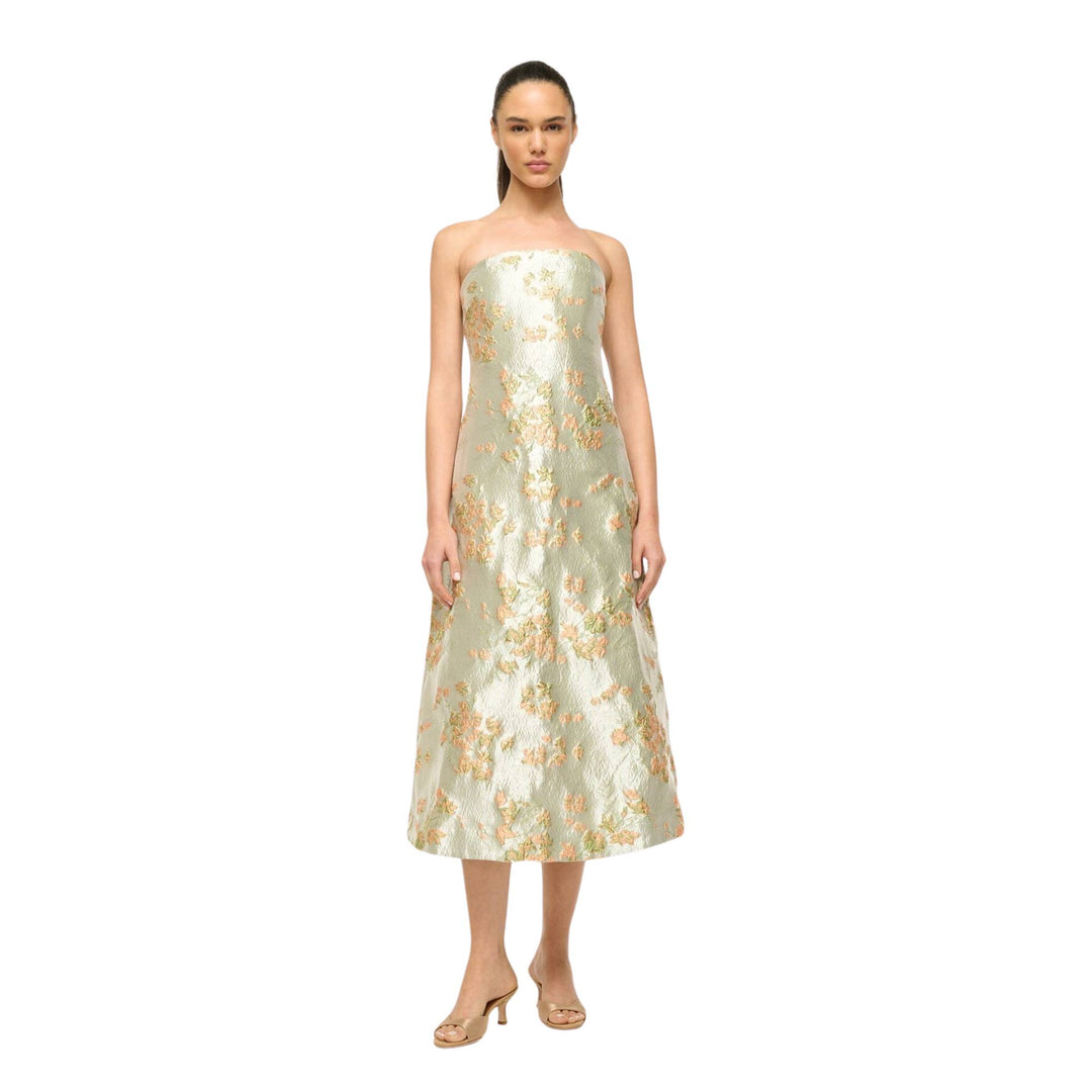 KENNEDY DRESS in METALLIC BLOOM