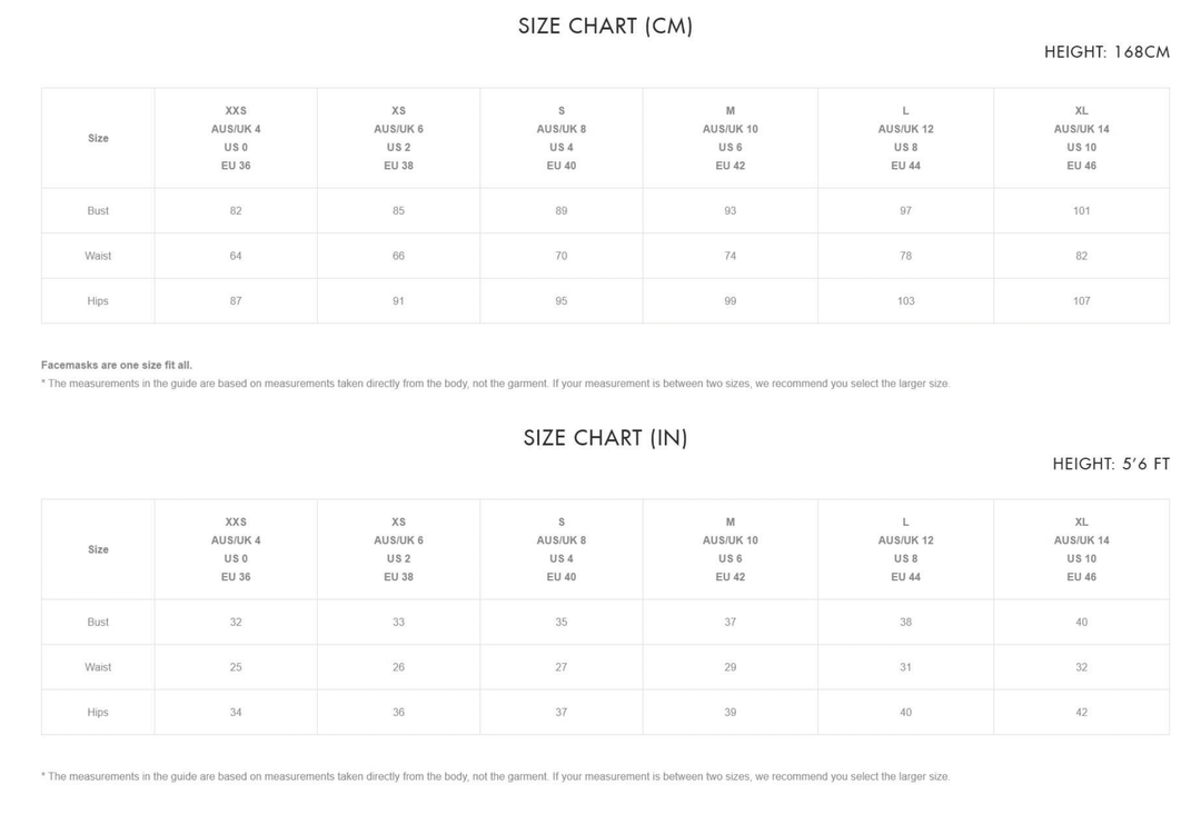 bronx and banco size guide