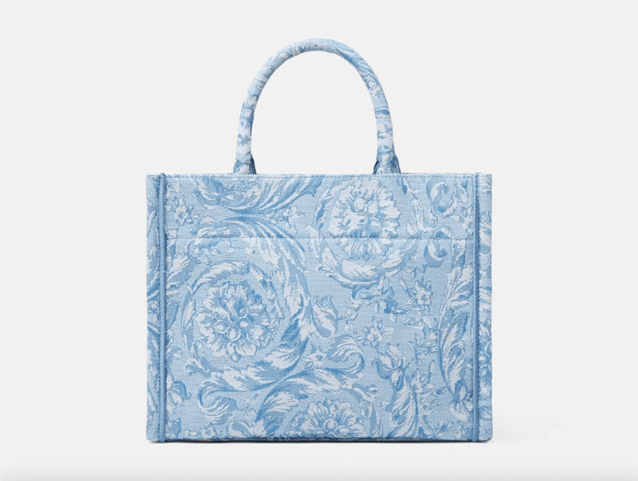 Calk Leather Embroidered Small Tote