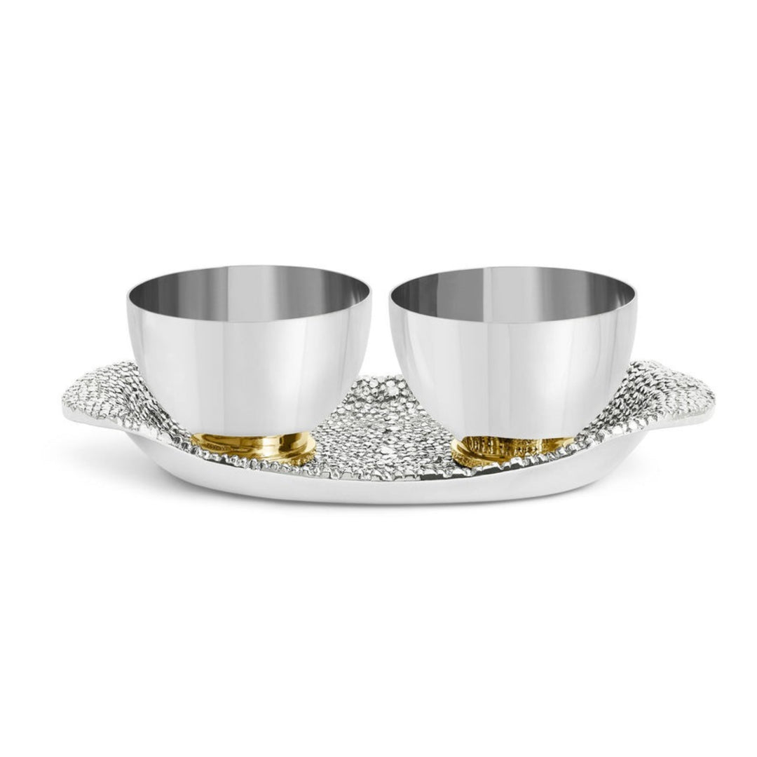 Michael Aram Shagreen Double Dish w/ Tray