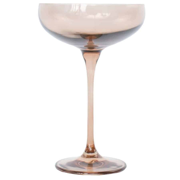 Amber Smoke Champagne Coupe