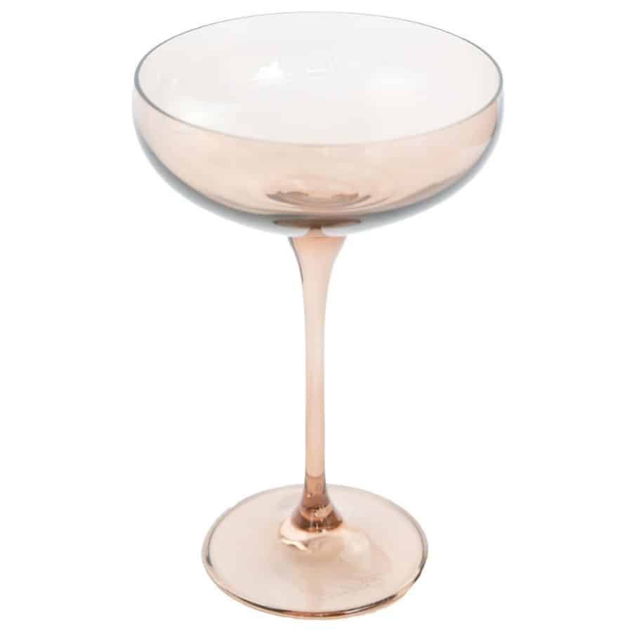 Amber Smoke Champagne Coupe