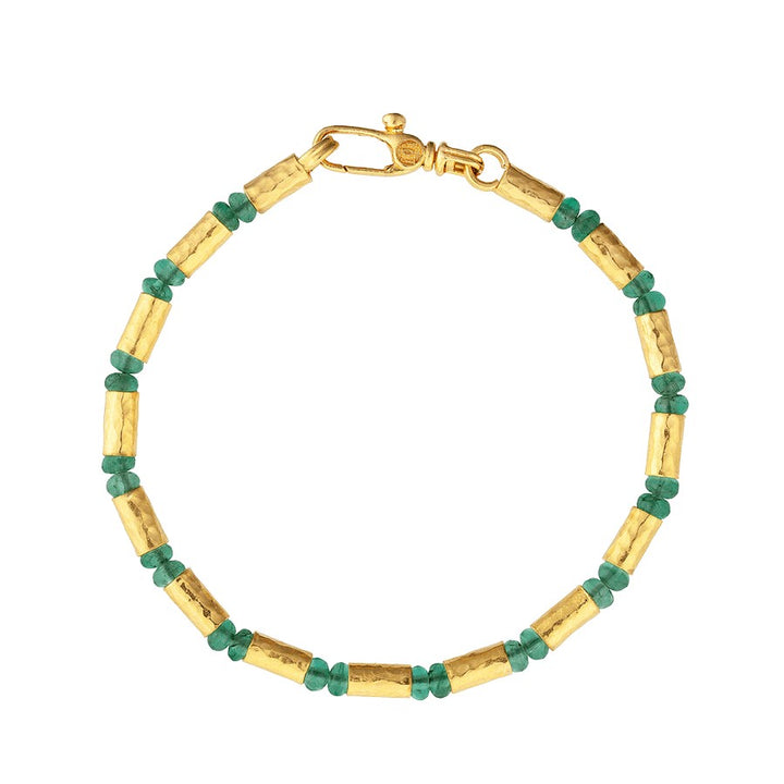 Emerald Beads Single Strand Bracelet