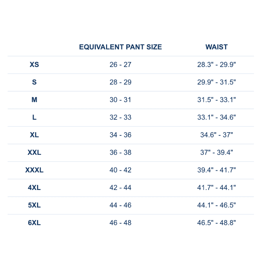 vilebrequin size guide