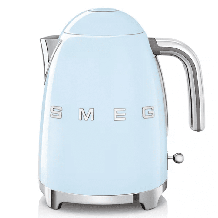 Pastel Blue Kettle product shot front view