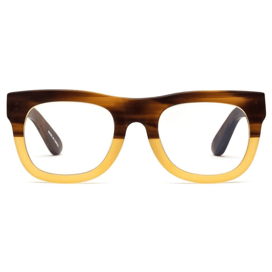 D28 Reading Glasses in Bullet Coffee product shot front view