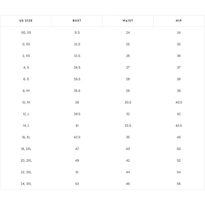 Veronica Beard Size Chart