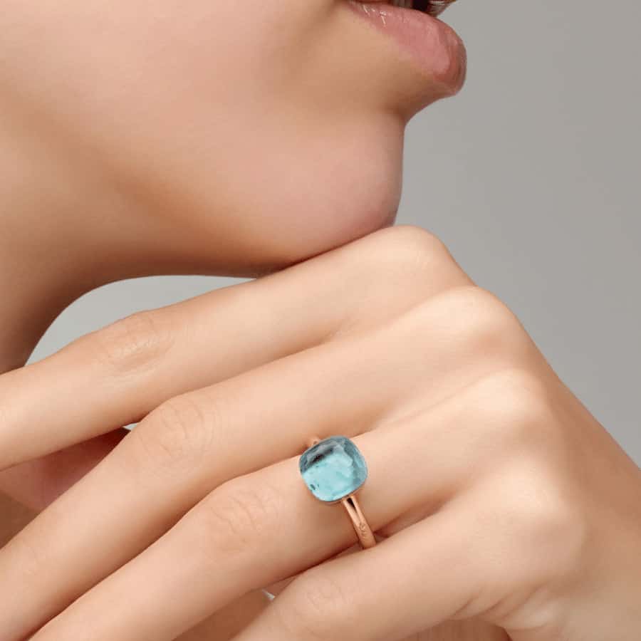 Ring Nudo Classic in Sky Blue Topaz