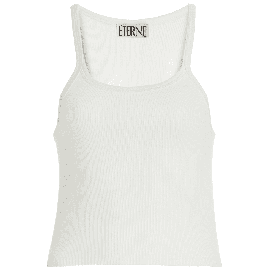 Rib Tank in ivory