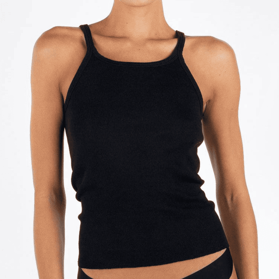 Rib Tank in Black