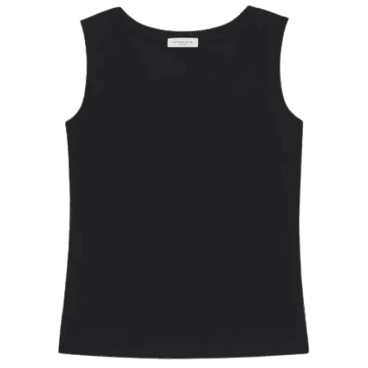 Swiss Cotton Rib Scoop Neck Tank