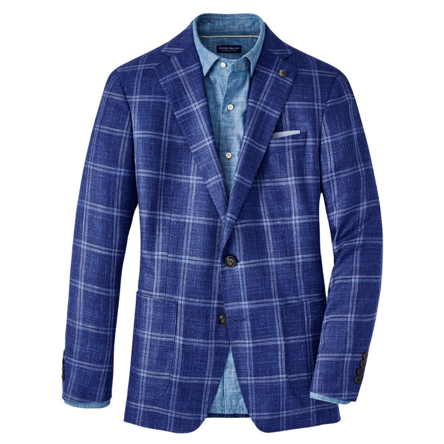 Men's 49% wool / 30% silk / 21% linen soft jacket. Hand wash cold; lay flat to dry or dry clean. Imported.