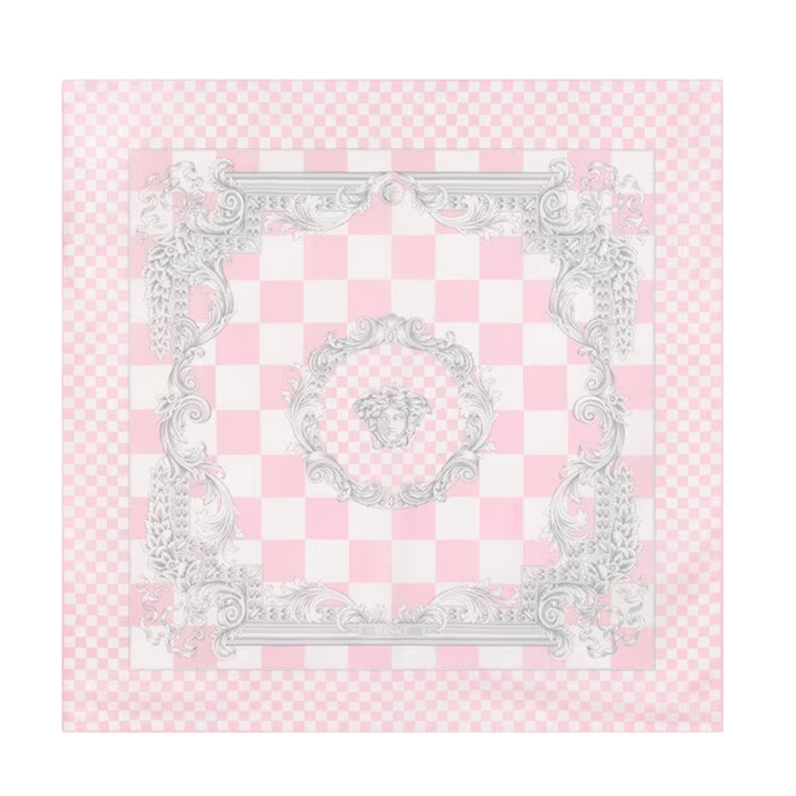 Baroque Print + Crest Foulard