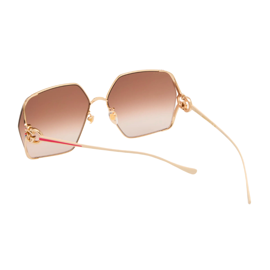 Oversized Metal Square Sunglasses