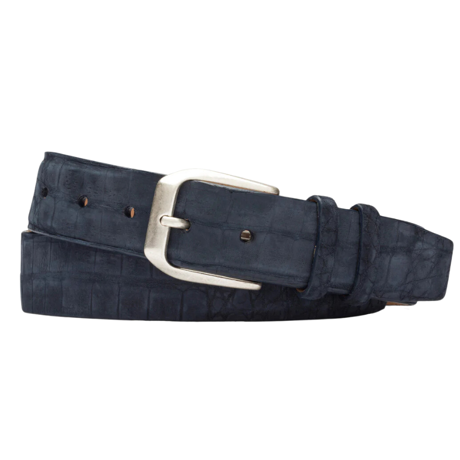 Sueded Crocodile Belt