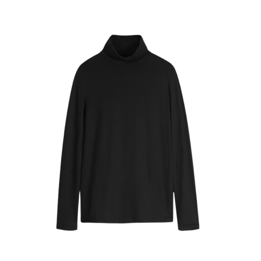 Soft Touch Semi Relaxed Long Sleeve Turtleneck