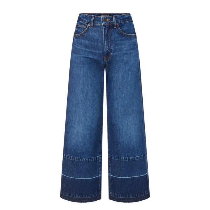 Taylor Cropped High Rise Wide Jean