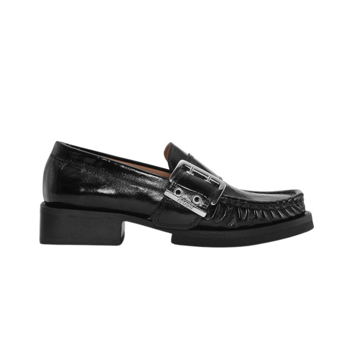 Feminine Buckle Loafer Naplack