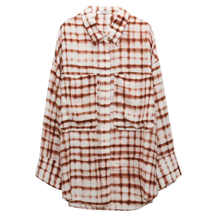 Checked Statement Blouse