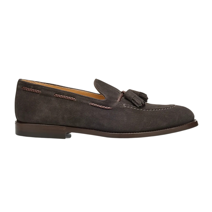 Suede Loafers With Tassels