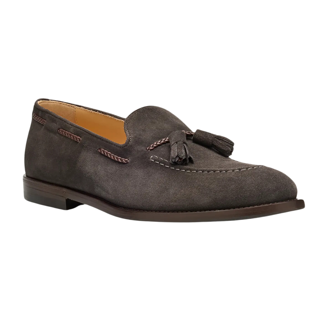 Suede Loafers With Tassels