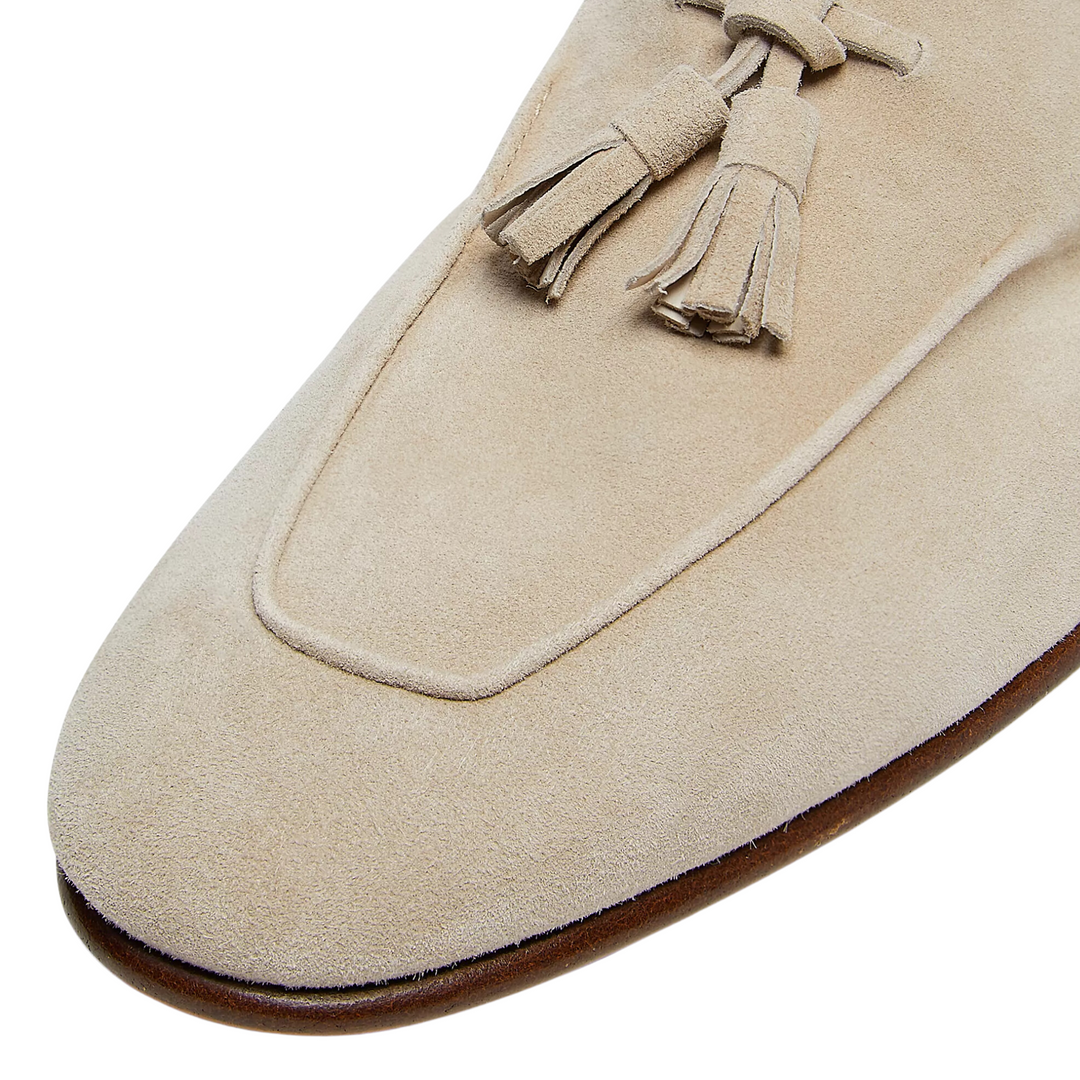 Suede Tassel Loafers