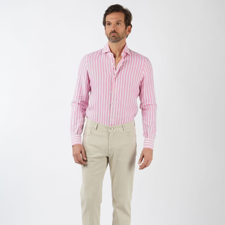 Sport Shirt  Pink Stripe