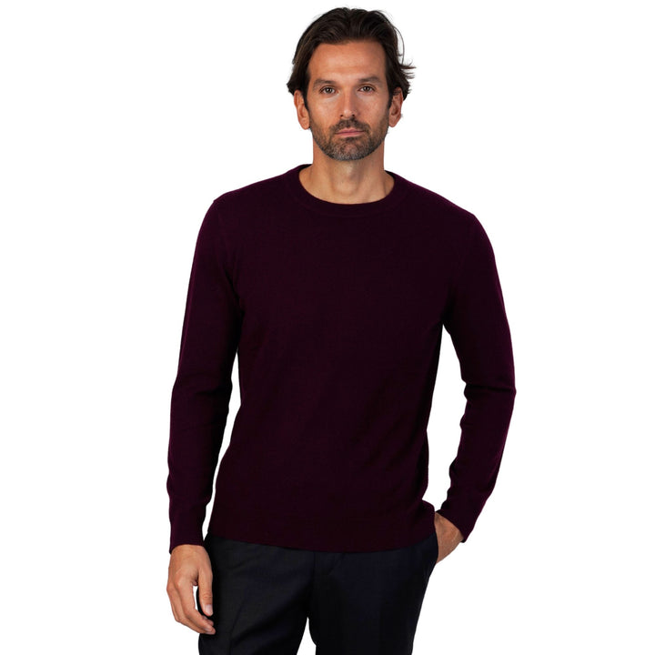 Crewneck Sweater - Shiraz Wine - M