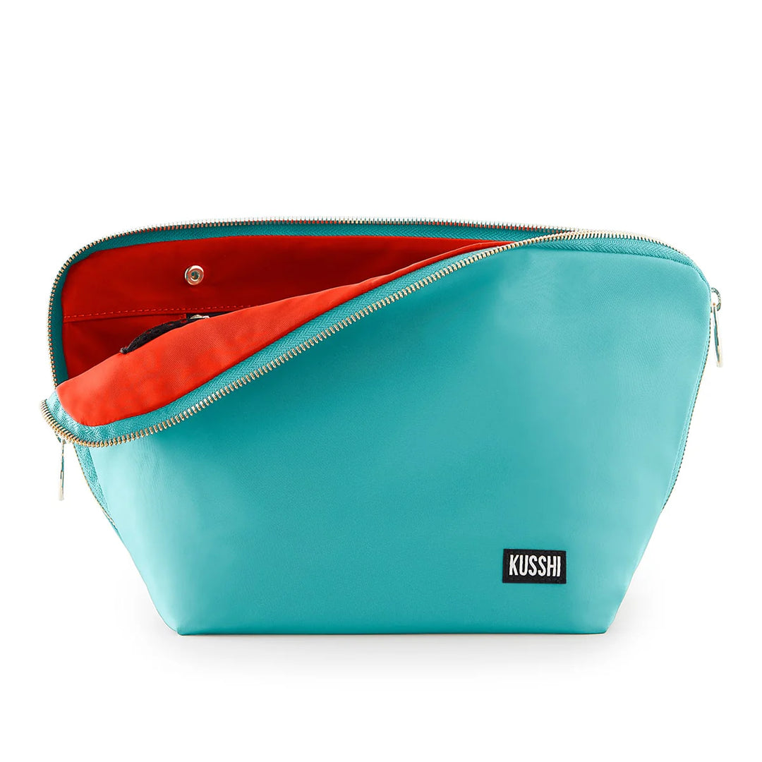 Vacation Cosmetic Bag Seafoam/Grn/Orng