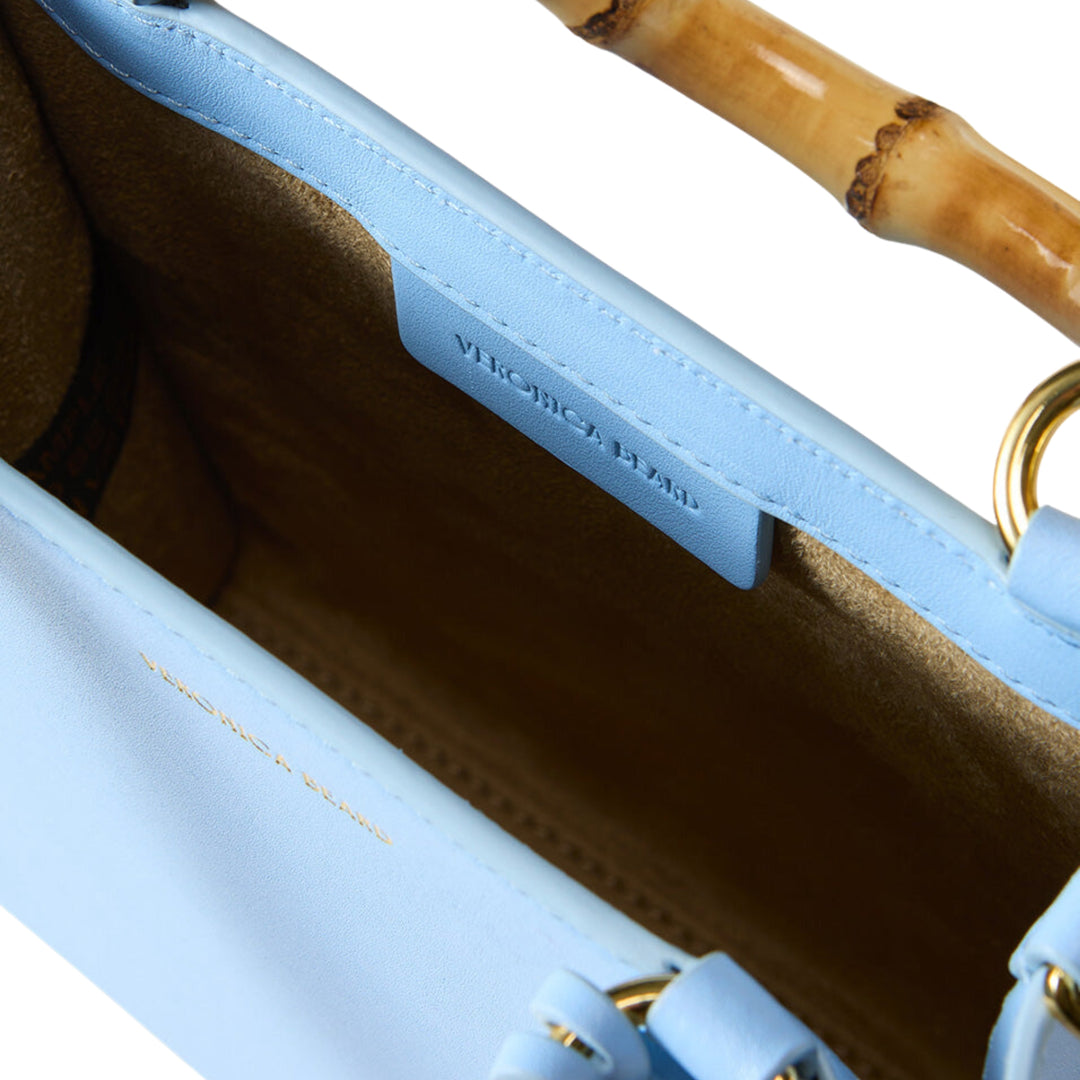 Veronica Beard SMALL BAMBOO SHOPPER in Light Blue