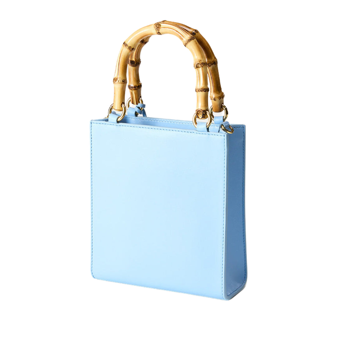 Veronica Beard SMALL BAMBOO SHOPPER in Light Blue