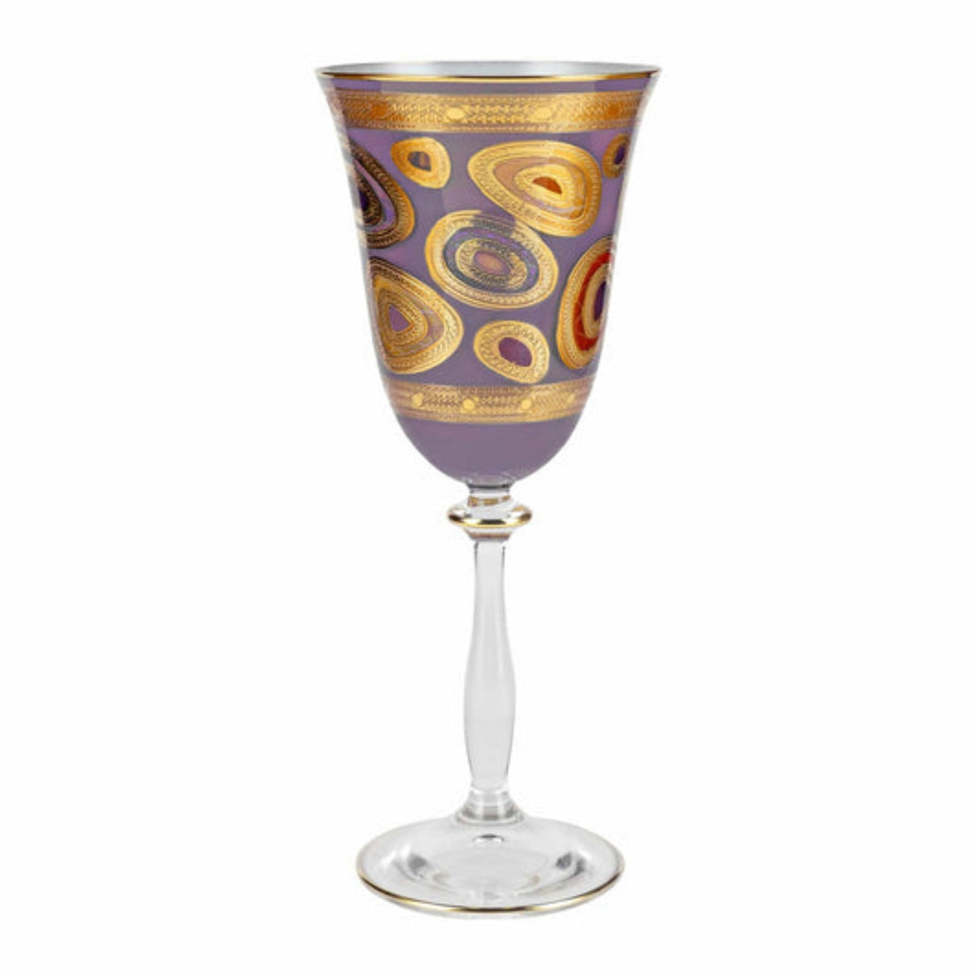 Vietri Inc. REGALIA Wine Glass Purple