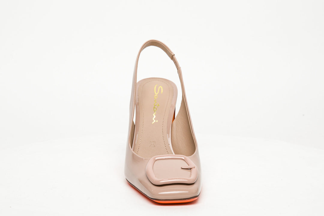 Lucite Heel Sling Back