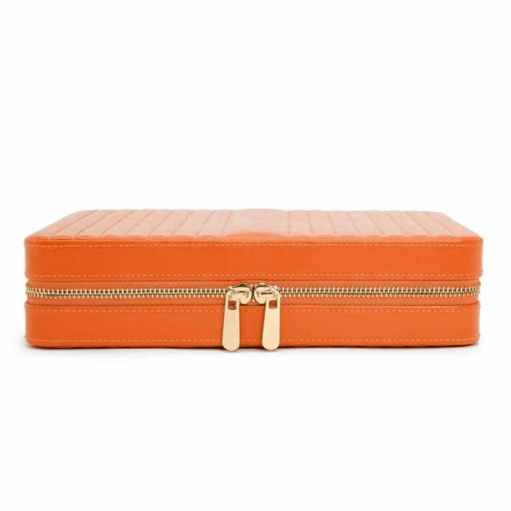 Wolf 1834 Maria Large Zip Case in Tangerine