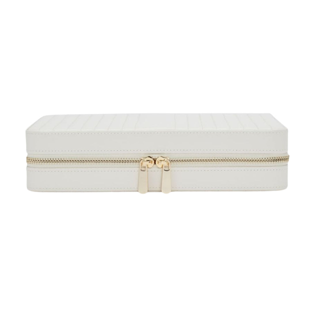 Wolf 1834 Maria Large Zip Case in White