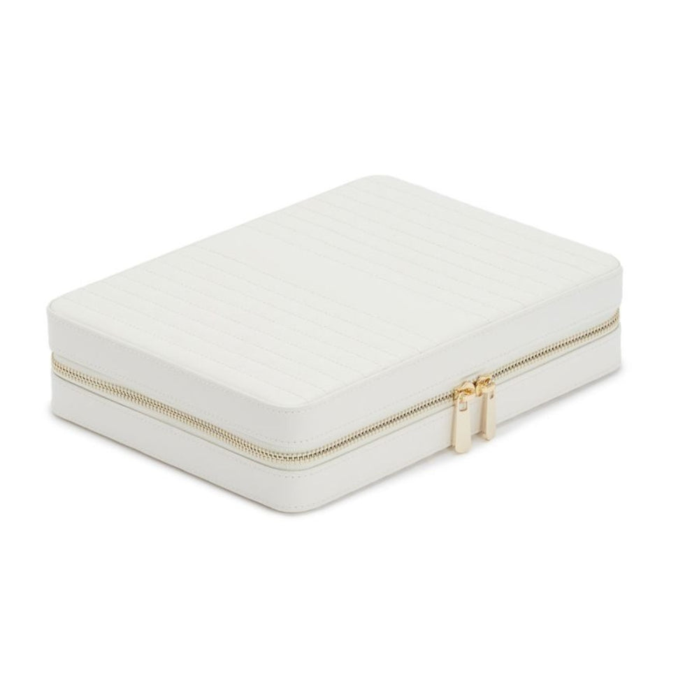 Wolf 1834 Maria Large Zip Case in White